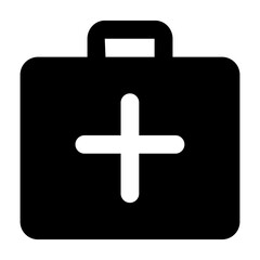 Obraz premium Simple solid vector icon amenities representing medical and healthcare themes. Ideal for use in hospital apps, health websites, and telemedicine platforms. Clean SVG format, easy to scale and customiz