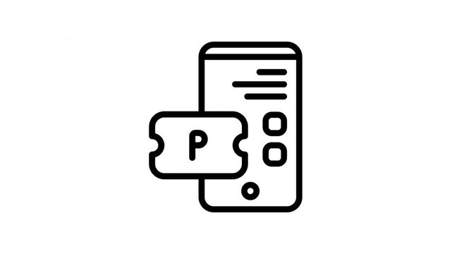 Ticket Animation Icon
