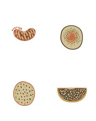 Fruits illustration vegetables