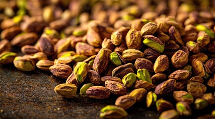 Obraz premium Close-up of pistachios