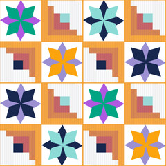 Seamless bright abstract pattern texture geometric background