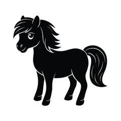 Pony vector silhouette