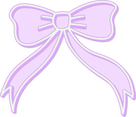 Pastel Ribbon – Hand Drawn Celebration Icons for Planners and Scrapbooks