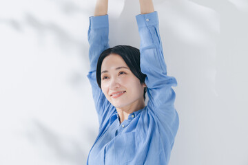 女性　リラックス