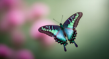 Fototapeta premium butterfly on a flower