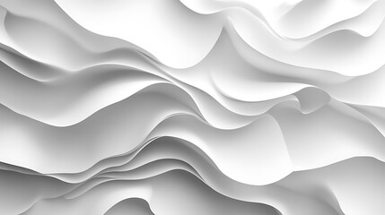 Elegant white wave pattern abstract background texture for minimalist designs and modern artistic creations