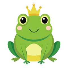 Fototapeta premium Frog with a crown