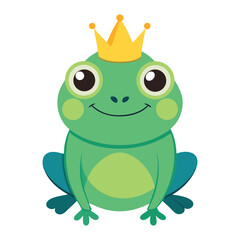 Fototapeta premium Frog with a crown