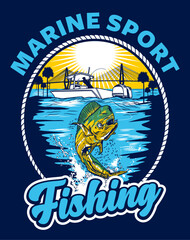 Marine Sport Fishing digital art.ai