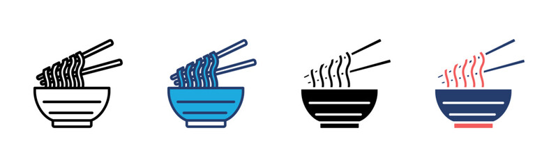 Noodle icon sheet multiple style collection