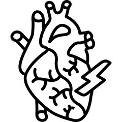 Obraz premium Myocardial Infarction Icon