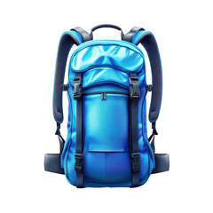 Azure Backpack for Adventure Durable Hiking Gear for Outdoor Escapes and on transparent background