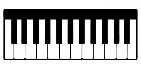 piano keys vector illustration