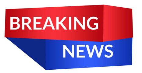 breaking news lower third banner  for TV  and  media