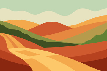 vector illustration of landscape