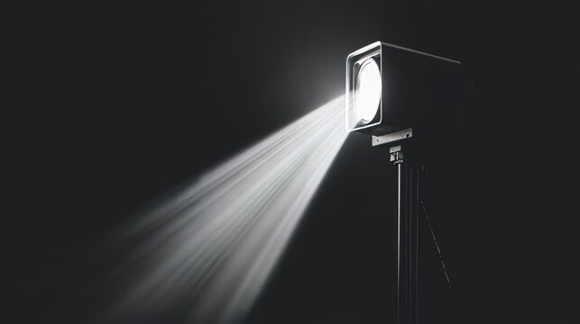This tactical flashlight showcases a sleek and modern design, accompanied by a beam of considerable strength