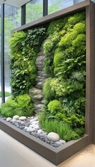 Lush green wall art