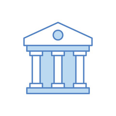 Museum Building Icon vector stock illustration