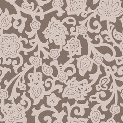 Abstract paisley organic printable pattern. Seamless paisley ideas for men shirting, home decor, banner, flyer, postcard, wallpaper, coasters. carpet .Vintage paisley vector illustration. 