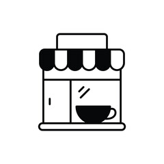 Museum Cafe Icon vector stock illustration