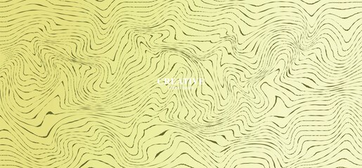 Abstract wave on sunset peach gradient background. element for poster, cover and flyer