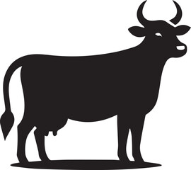 Cow vector silhouette