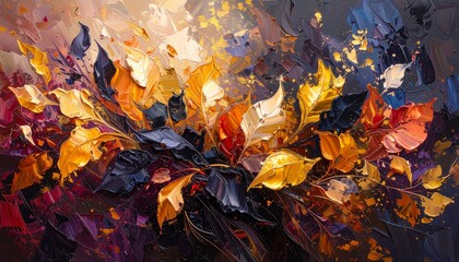 Abstract elegant trendy floral background.