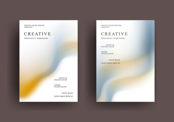 Fototapeta premium Abstract gradient poster template. Modern Covers Design. Mesh gradient background design. Trendy front page design for Banner, Poster, Flyer, Invitation and Annual Report