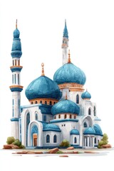 Islamic architecture illustration