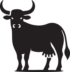 Cow vector silhouette