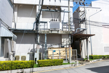 Urban Utility Structure with Power Lines