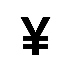 Fototapeta premium Yen Symbol A Study in Dark Contrast isolated on transparent background