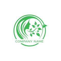 Eps vector logo for ladies beauty parlor brands featuring skincare, make-up and body message