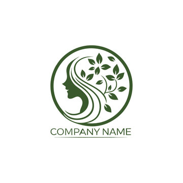 Eps vector logo for ladies beauty parlor brands featuring skincare, make-up and body message