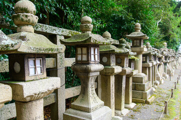 Beautiful scenery of Iwashimizu Hachimangu Shrine in Kyoto, Japan