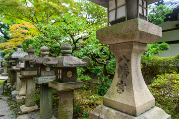 Beautiful scenery of Iwashimizu Hachimangu Shrine in Kyoto, Japan