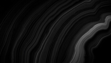 Obraz premium Abstract black and gray marble texture with wavy lines, elegant design background