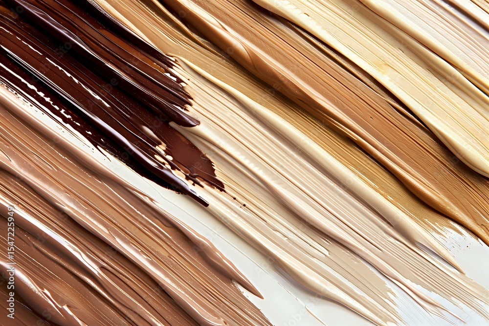 Poster abstract diagonal strokes in warm brown and beige tones create dynamic texture and movement on light