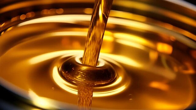 gasoline oil movement on color background