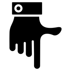 Hand Point Down Icon