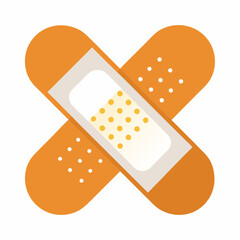 Bandage on white background