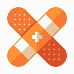 Bandage on white background