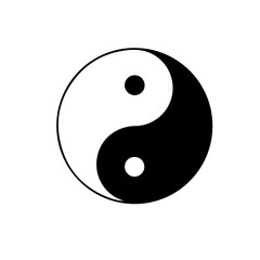 Yin Yang icon design for templates.