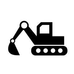 backhoe icon design for templates.