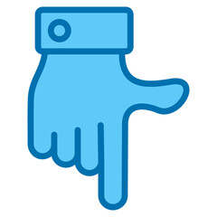 Hand Point Down Icon