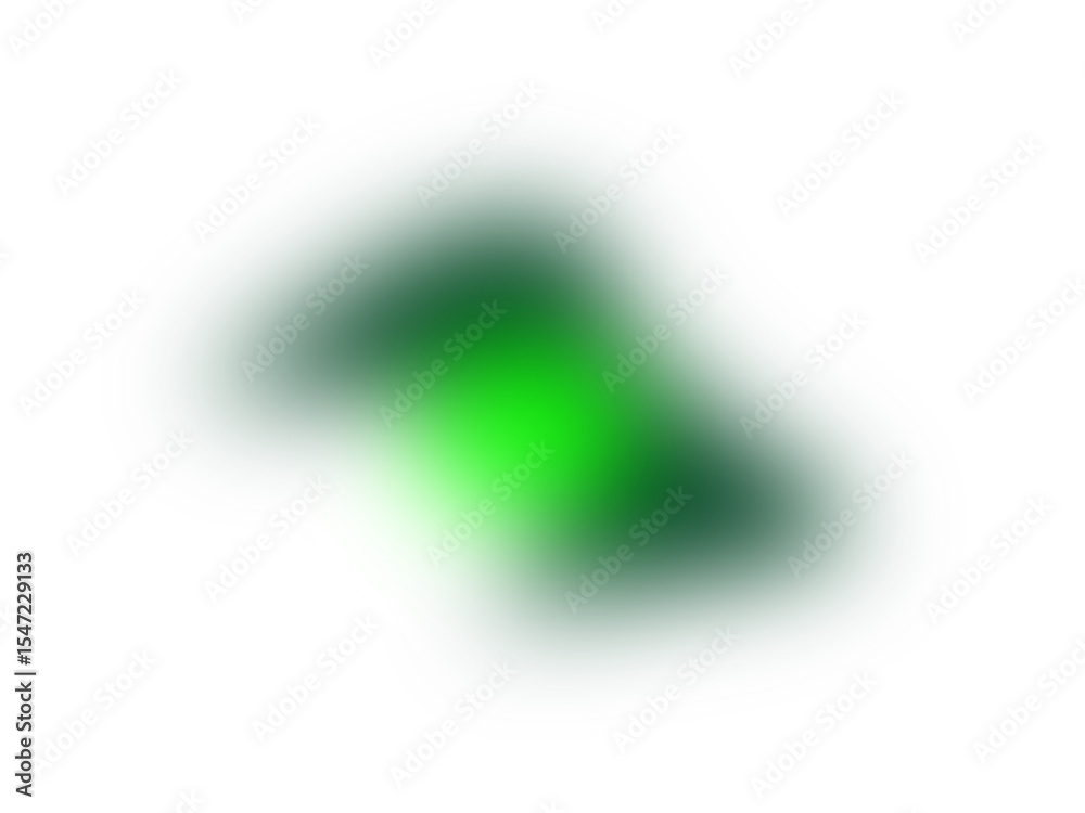 Poster abstract green gradient shape with multiple layers against a black background