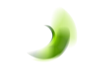 Obraz premium Abstract green shape with gradient and soft edges against a black background