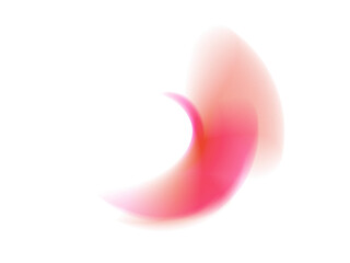 Abstract illustration featuring a vibrant color gradient and a unique curved shape