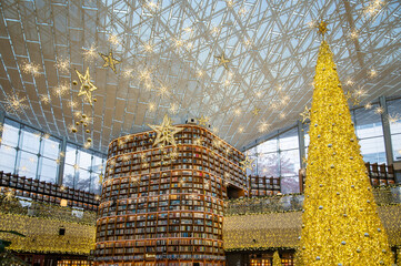 Beautiful scenery at a library in Seoul, Korea