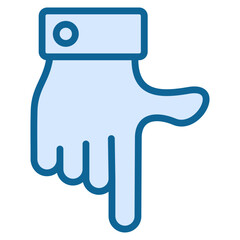 Hand Point Down Icon